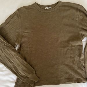 Buck Mason olive green L/S